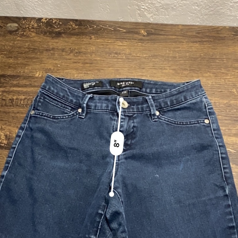 Nine West Dark Cigarette Fit Skinny Jeans Size 2 - Picture 8 of 9